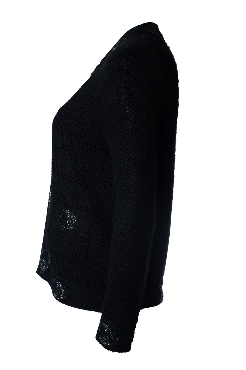 Lucien Pellat-Finet Lucien Pellat-Finet, Knitted cardigan with skulls Size M / US 6-8 / IT 42-44 - 2 Thumbnail