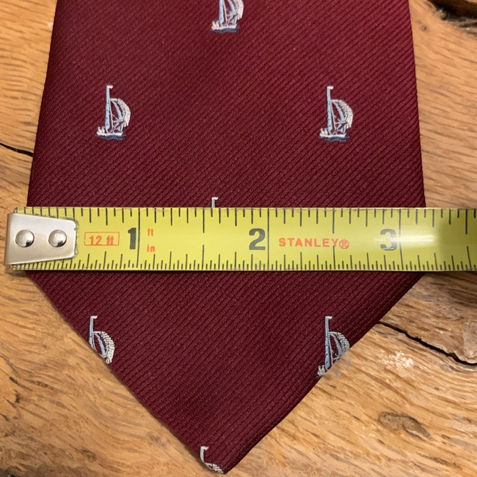 Vintage 70’s Rivetz of Boston sailboats necktie BOSTON SAILBOATS TIE Size ONE SIZE - 9 Thumbnail