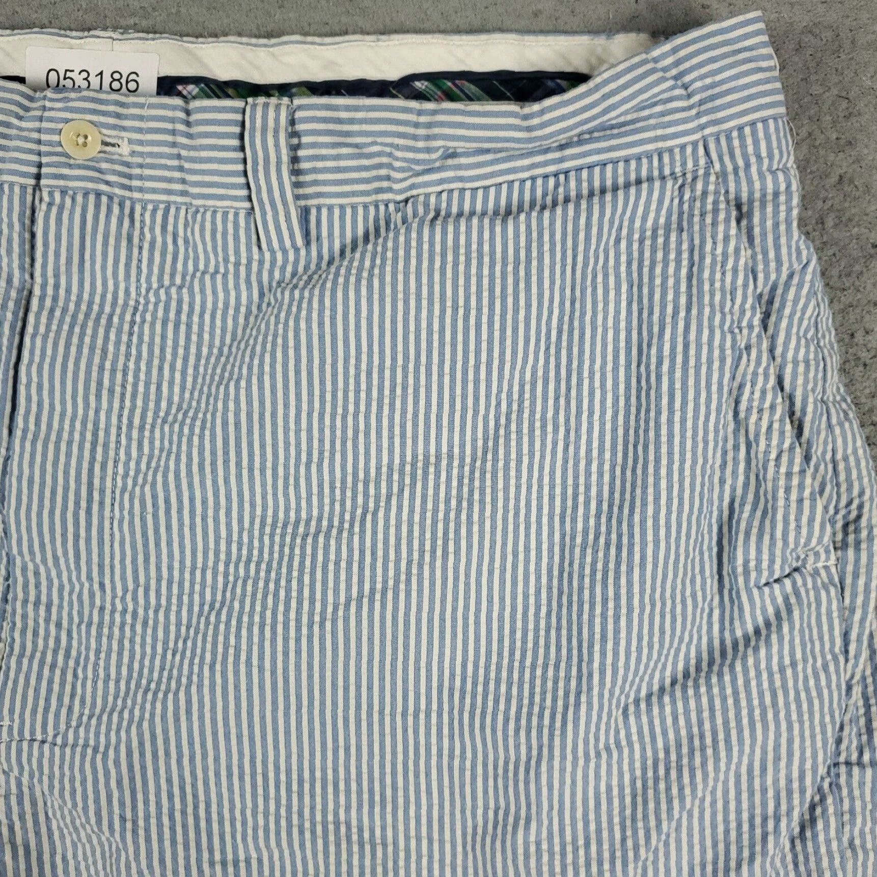 Ralph Lauren Ralph Lauren Chino Shorts Mens Size 42 Blue Striped Flat Front Casual Size US 42 / EU 58 - 3 Thumbnail