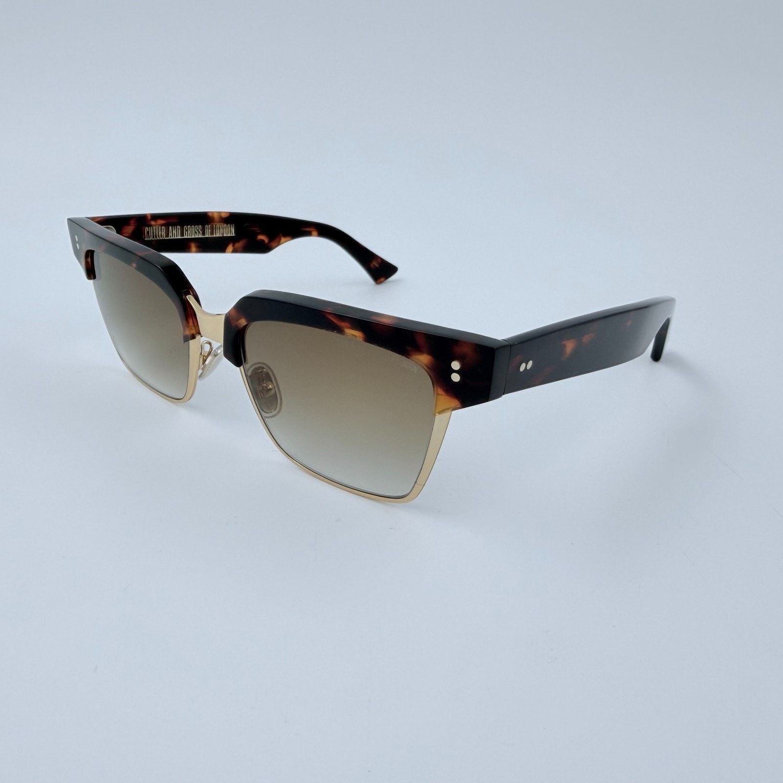 Cutler and Gross NEW Cutler and Gross 1348 Black Dark Turtle Gold CQ1348S Size ONE SIZE - 2 Thumbnail