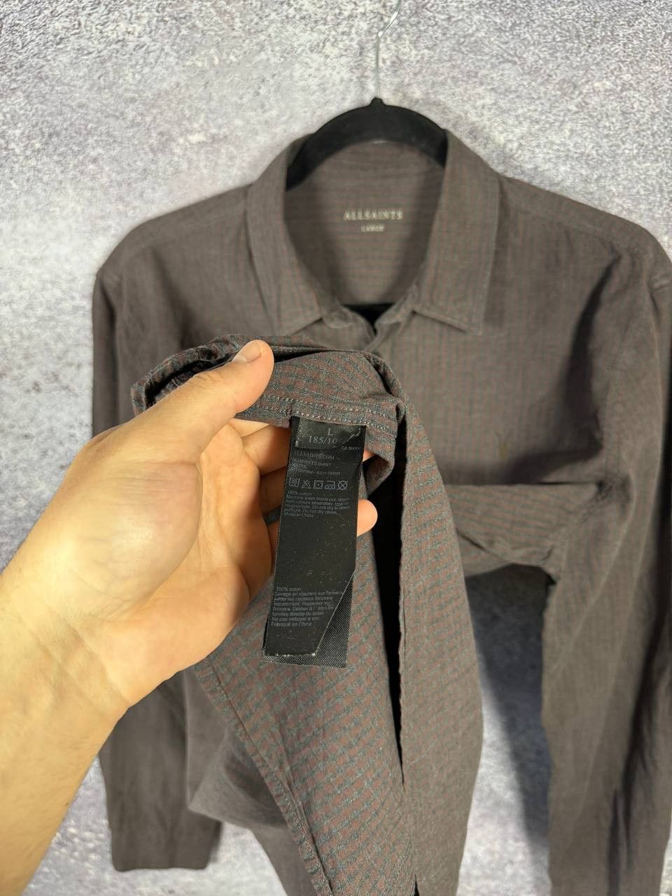 Allsaints AllSaints Quarry LS Shirt Brown Check Men's Oldmoney Large Size US L / EU 52-54 / 3 - 6 Thumbnail