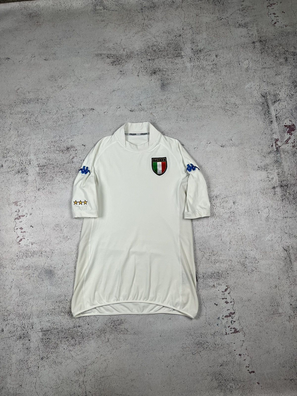 image of Fifa World Cup x Soccer Jersey Vintage Italy National Team 2000/2001 Away Football Kappa,s in White