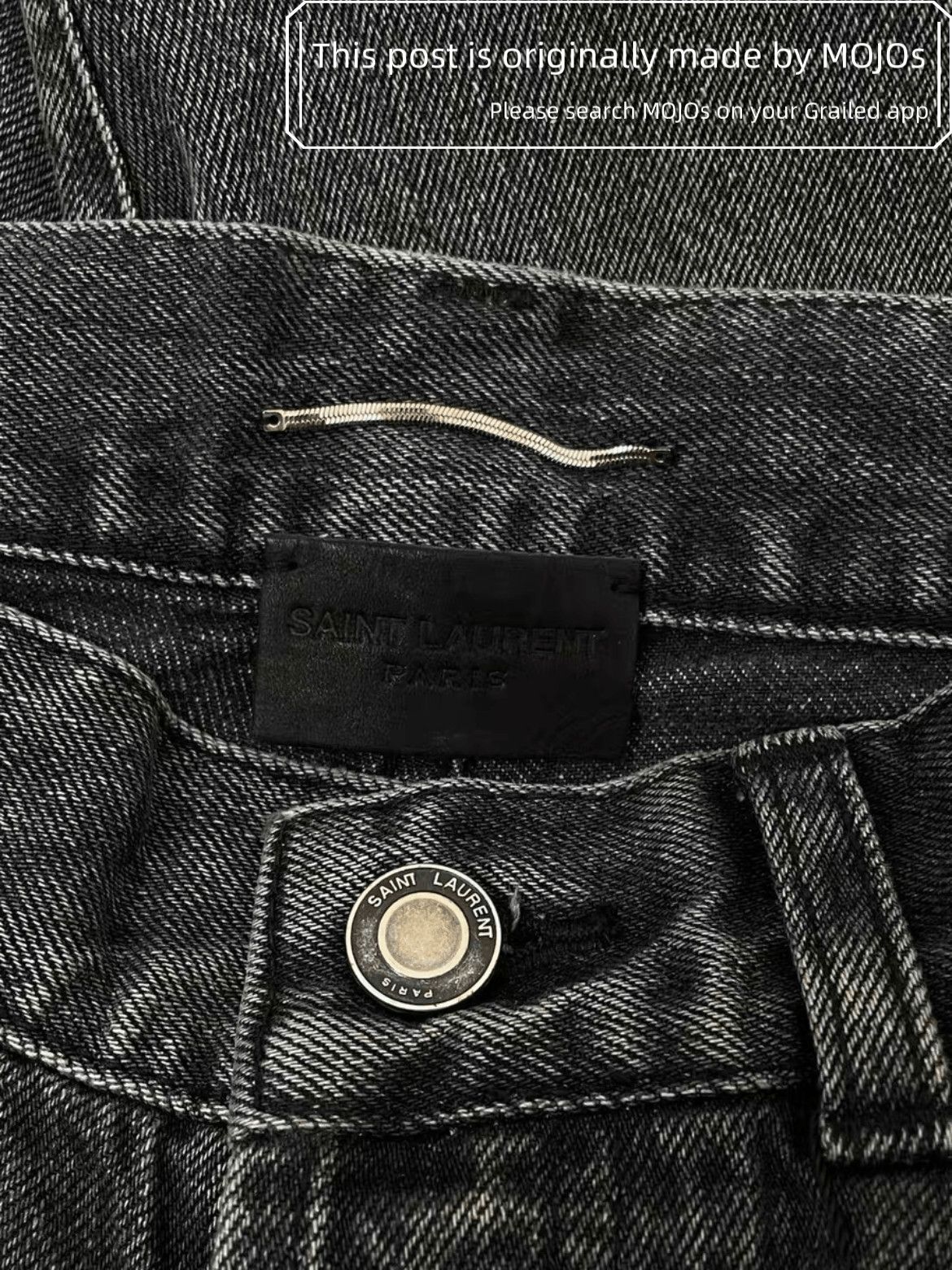 Saint Laurent Paris Sz 31 Saint Laurent Paris D18 Ash Gray basic Denim mojos730 Size US 31 - 4 Thumbnail