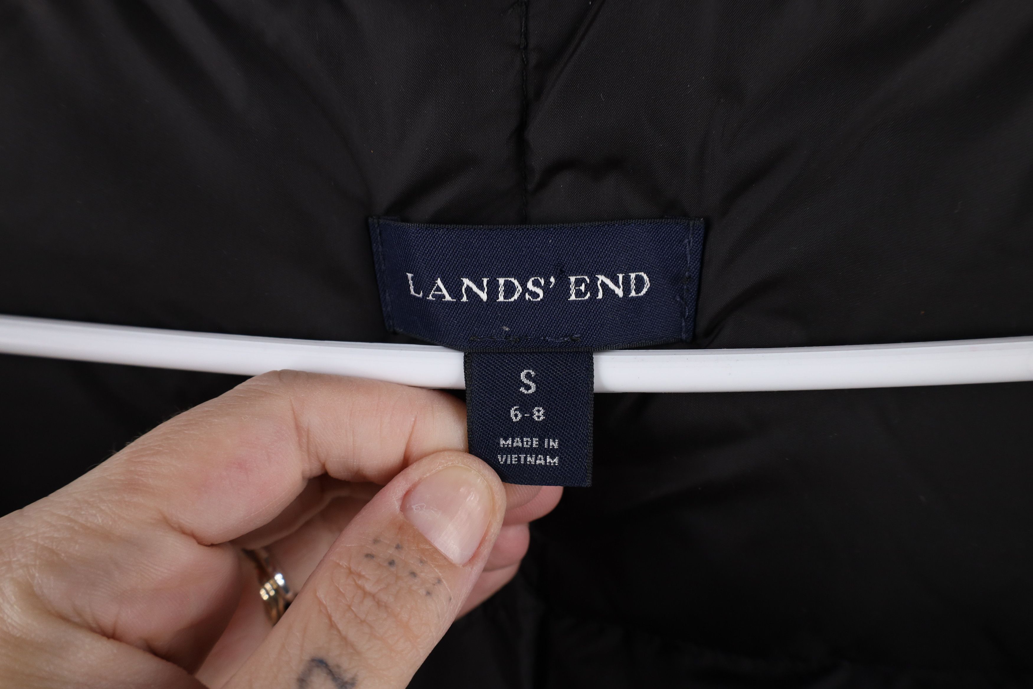 Lands' End × Vintage Vintage Lands End Down Fill Puffer Vest Jacket Dark Brown Size S / US 4 / IT 40 - 6 Thumbnail