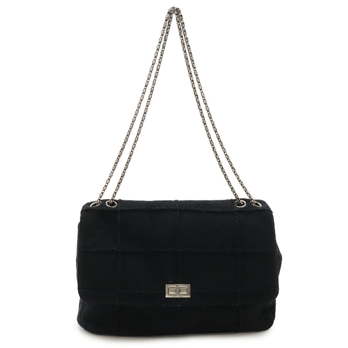 Chanel Chanel Chanel 2.55 Choco Bar Felt Shoulder Bag Textile Shoulder Bag DUTY FREE for USA Size ONE SIZE - 1 Thumbnail