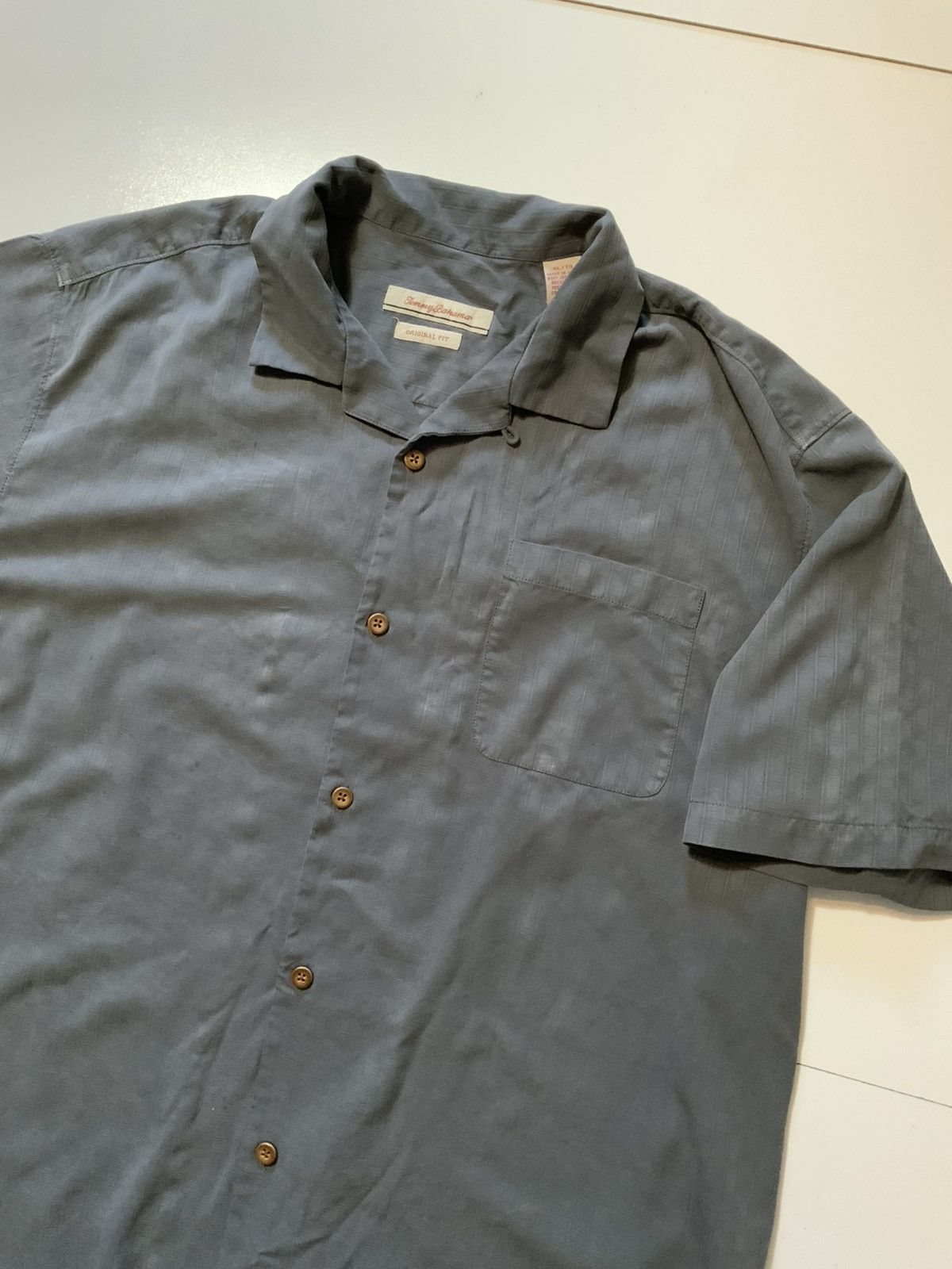 Tommy Bahama Tommy Bahama DaVine Intervention Wine Silk Loop Collar Shirt Size US XL / EU 56 / 4 - 4 Thumbnail