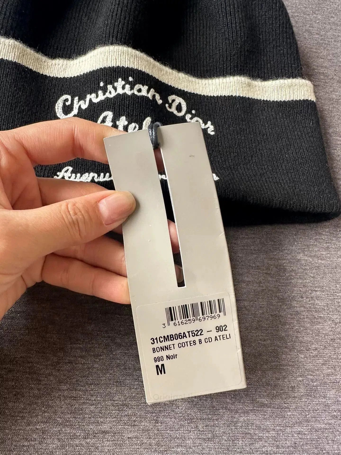 Dior Dior Black Classic Knit Hat. Size ONE SIZE - 3 Thumbnail