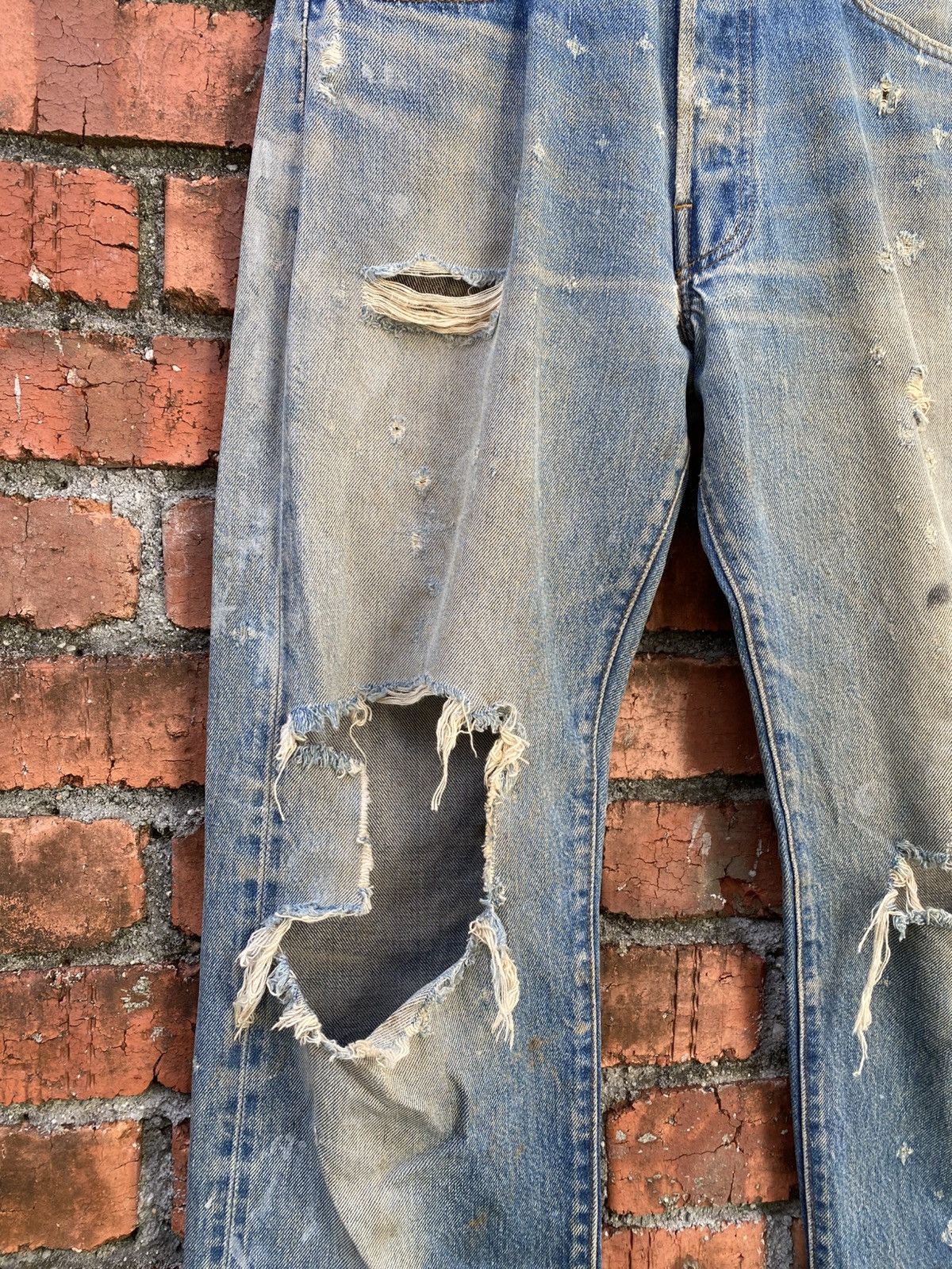 Levi's Vintage Clothing W32x32.5 Vintage levi's 501 redline distressed made in USA Size US 32 / EU 48 - 8 Thumbnail