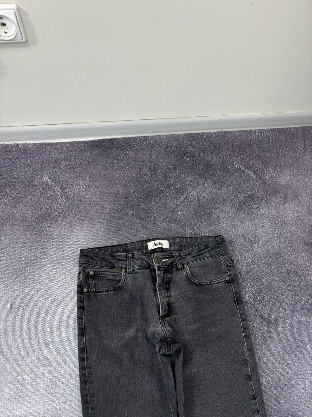 Acne Studios Acne Studios Hex Cash Slim Fit Gray Luxury Denim Jeans Size US 29 - 4 Thumbnail