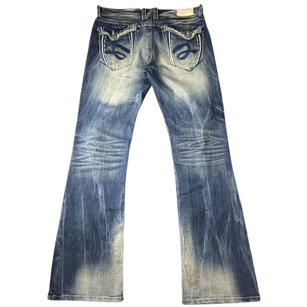Hysteric Glamour Flared Opium Studio PR Distressed Denim Archive y2k Style Size US 34 / EU 50 - 2 Thumbnail