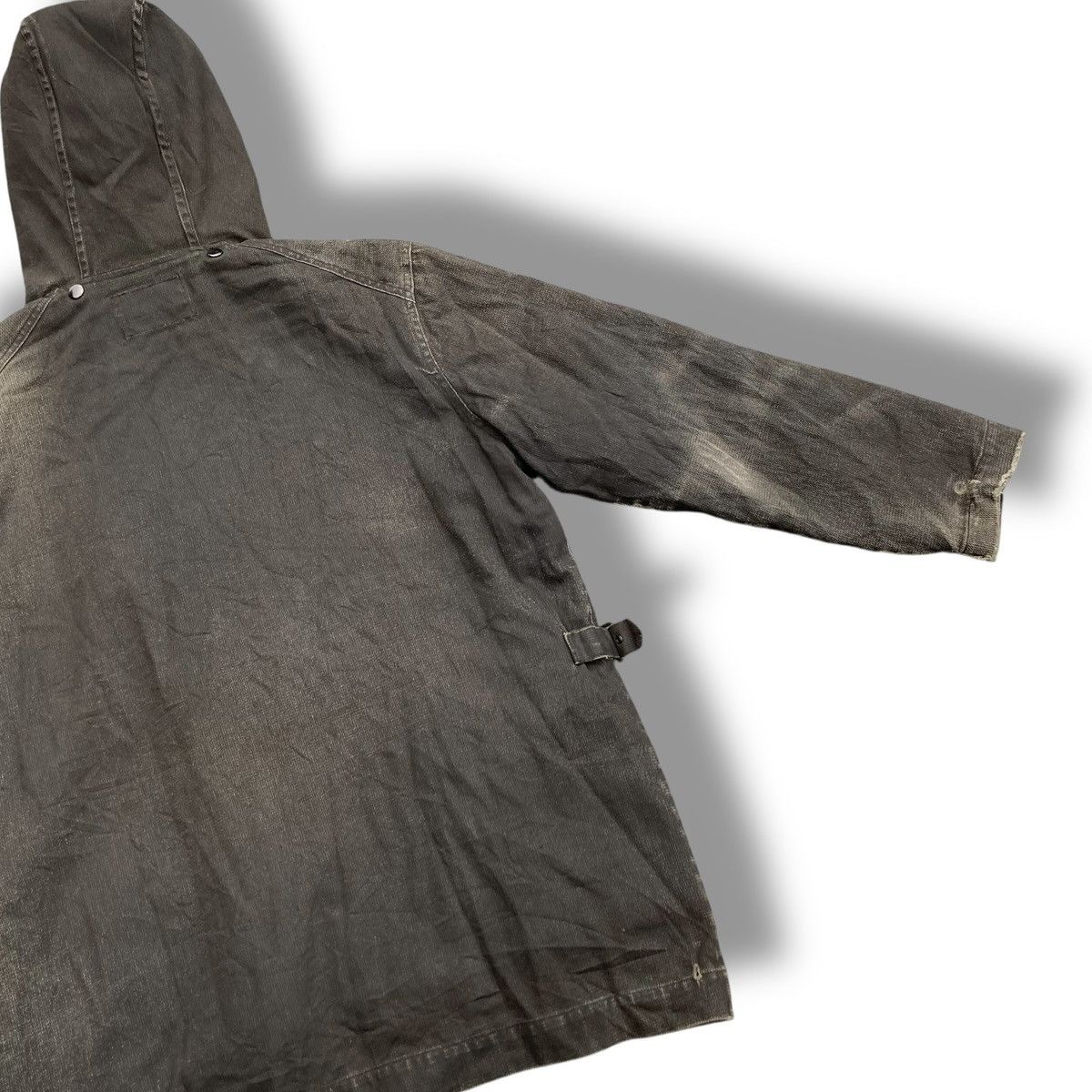 Le Grande Bleu (L.G.B.) 🇯🇵 ALL THE WAY WASHED DENIM DISTRESSED DESTROYED PARKA JACKET Size US M / EU 48-50 / 2 - 10 Thumbnail
