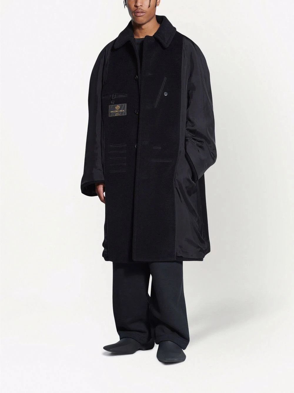 Balenciaga o1mt1gz0924 Inside Out Carcoat in Black Size US M / EU 48-50 / 2 - 2 Thumbnail
