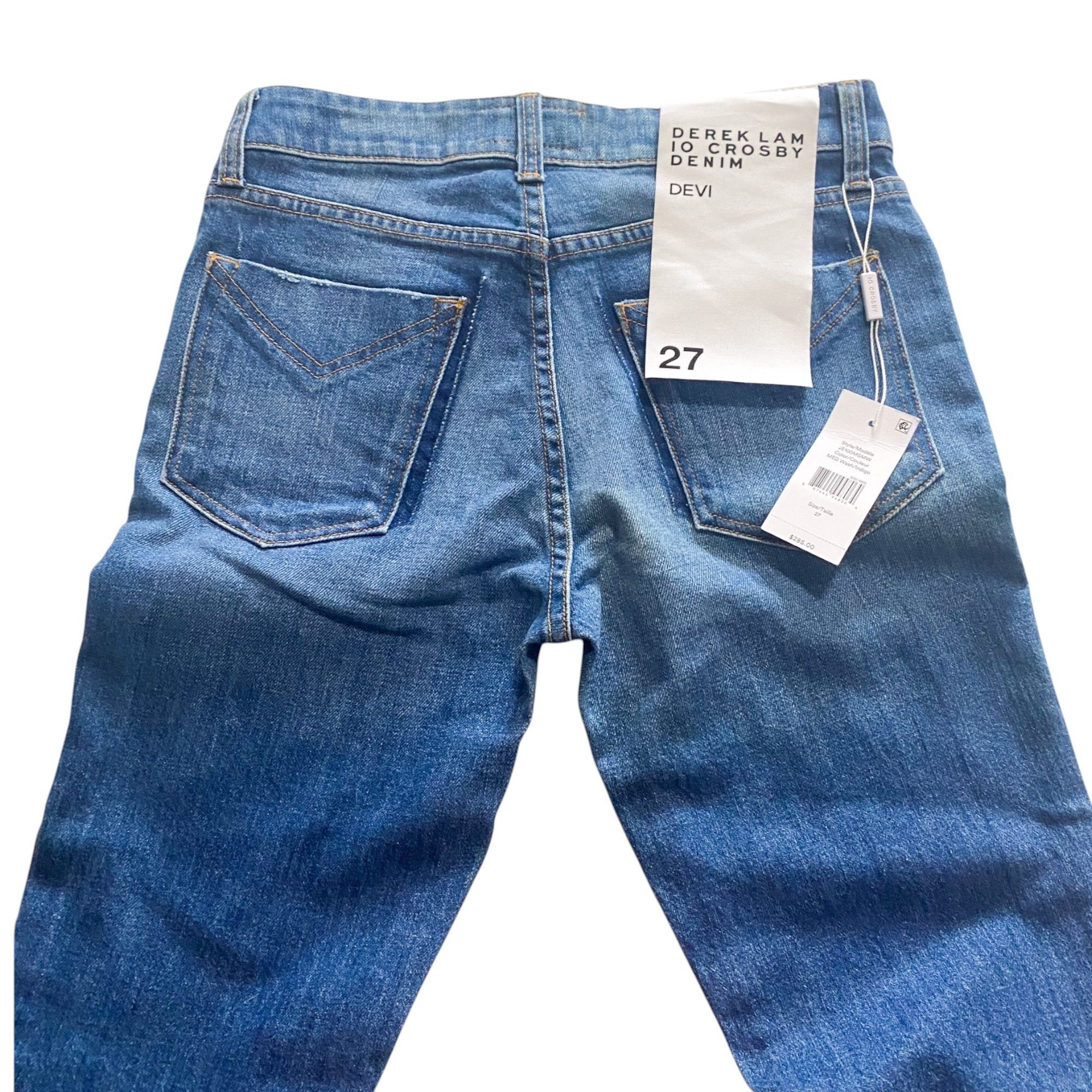Derek Lam 10 Crosby Derek Lam 10 Crosby Mid Rise Authentic Devi Skinny Blue Jean Size 27" / US 4 / IT 40 - 9 Thumbnail
