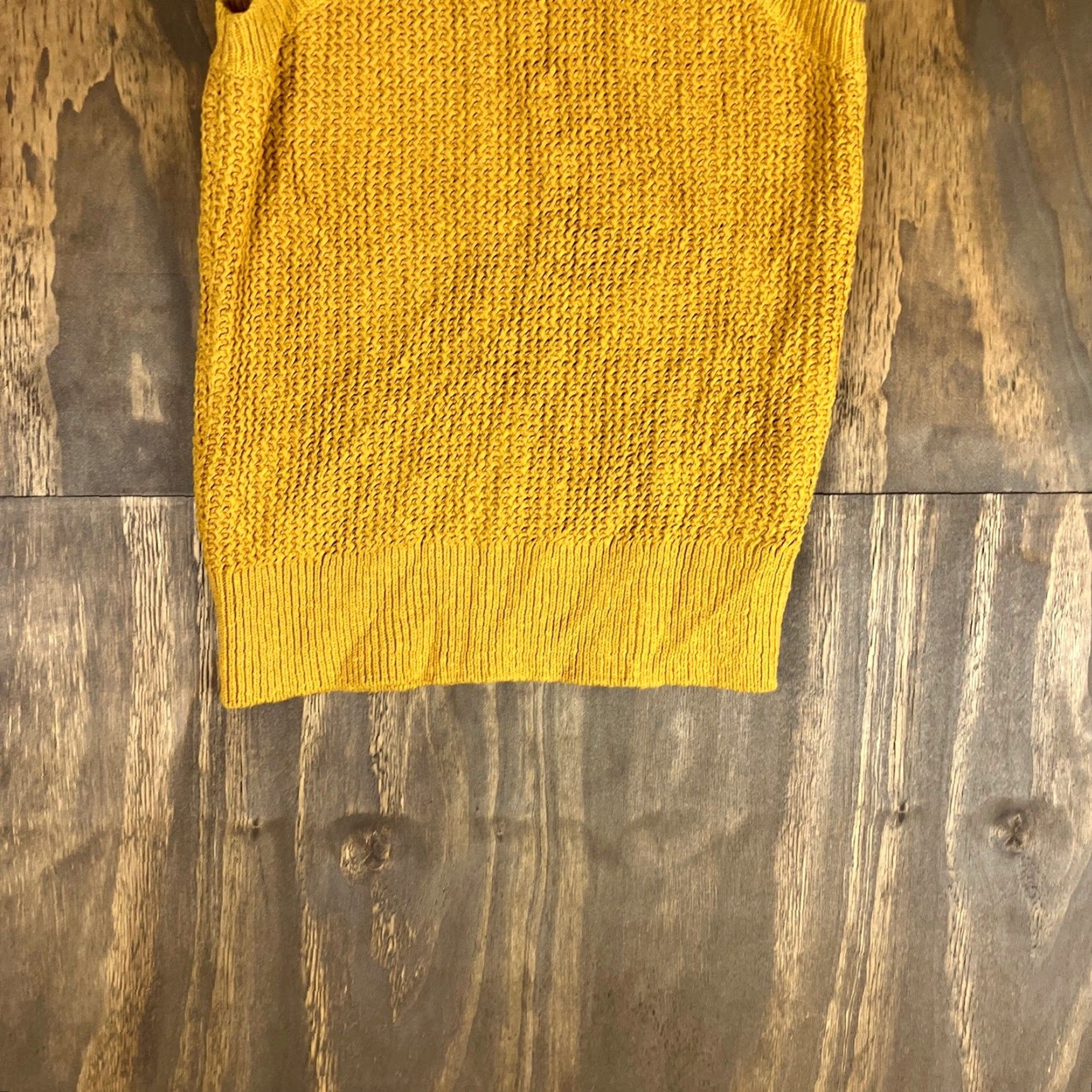 Madewell Madewell Womens Sweater Tank Top Mustard Ochre Knit Cutaway Cotton XS Size XS / US 0-2 / IT 36-38 - 5 Thumbnail