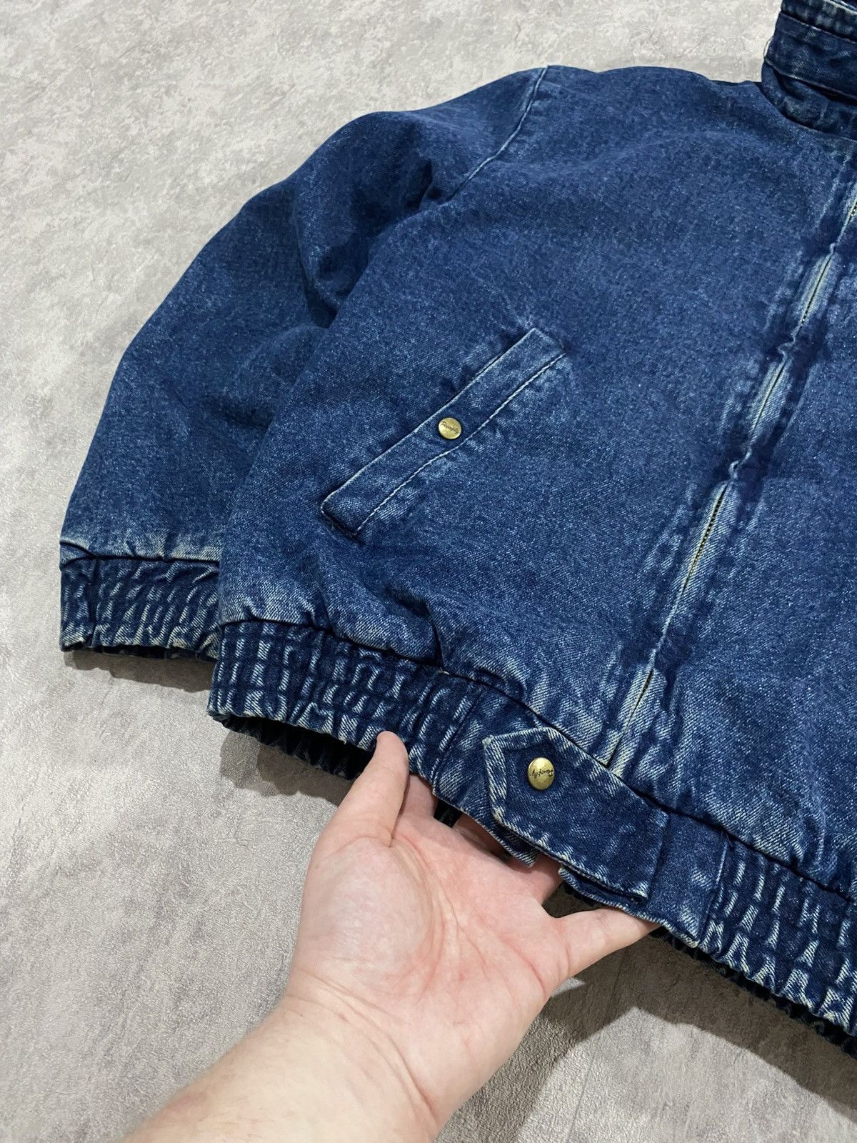 Vintage Vintage USA 80s Panoply Safety Garment Denim Bomber WorkWear Size US M / EU 48-50 / 2 - 4 Thumbnail