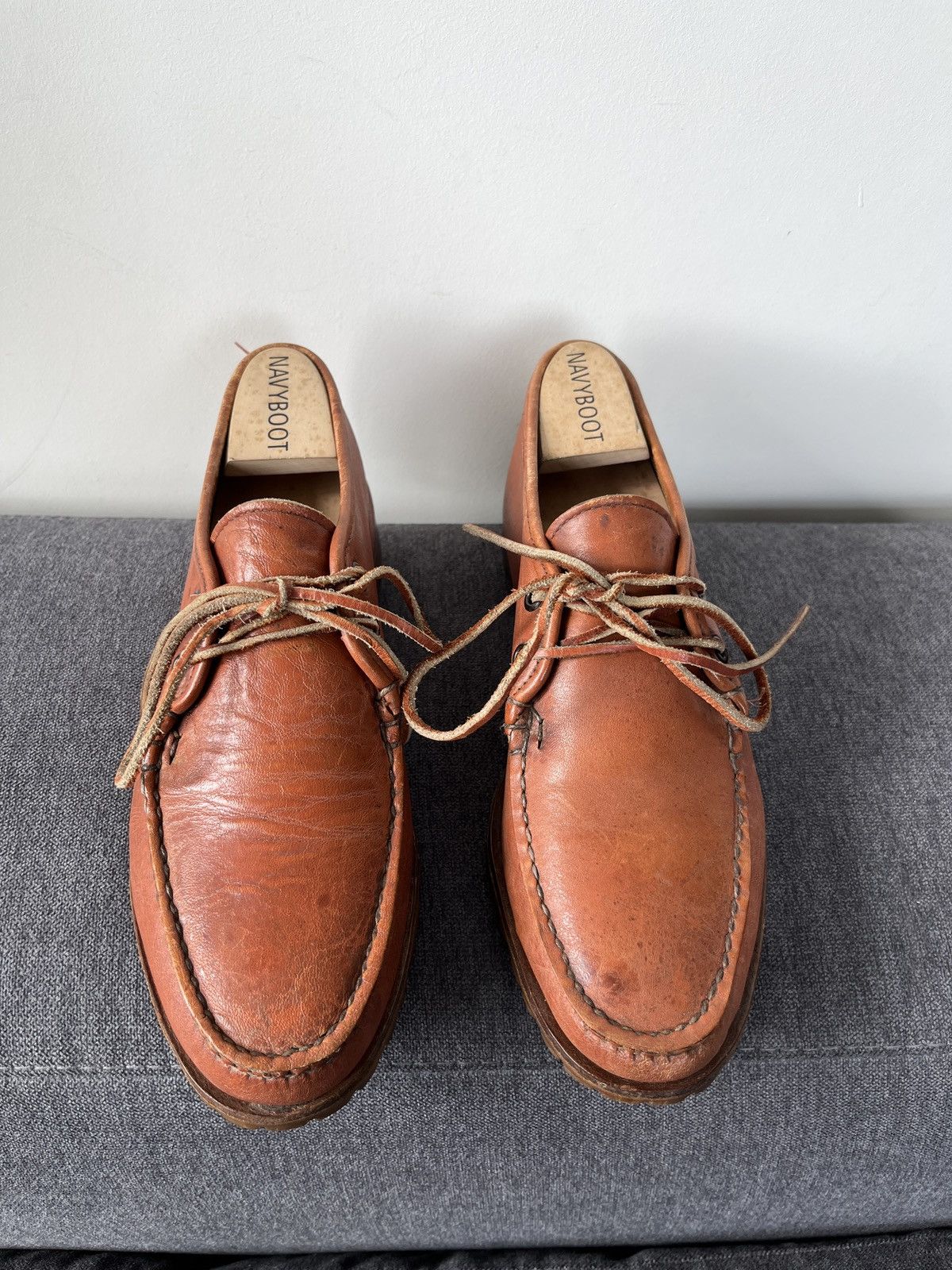 Quoddy Quoddy Handmade Leather Heritage Canoe Moccasins Boots Size US 7 / EU 40 - 3 Thumbnail