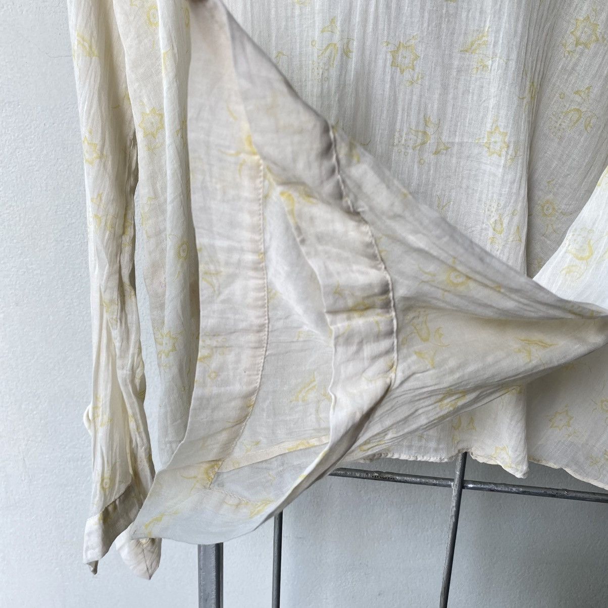 Marni M A R N I Light Yellow Flower Print Blouse Size M / US 6-8 / IT 42-44 - 6 Thumbnail