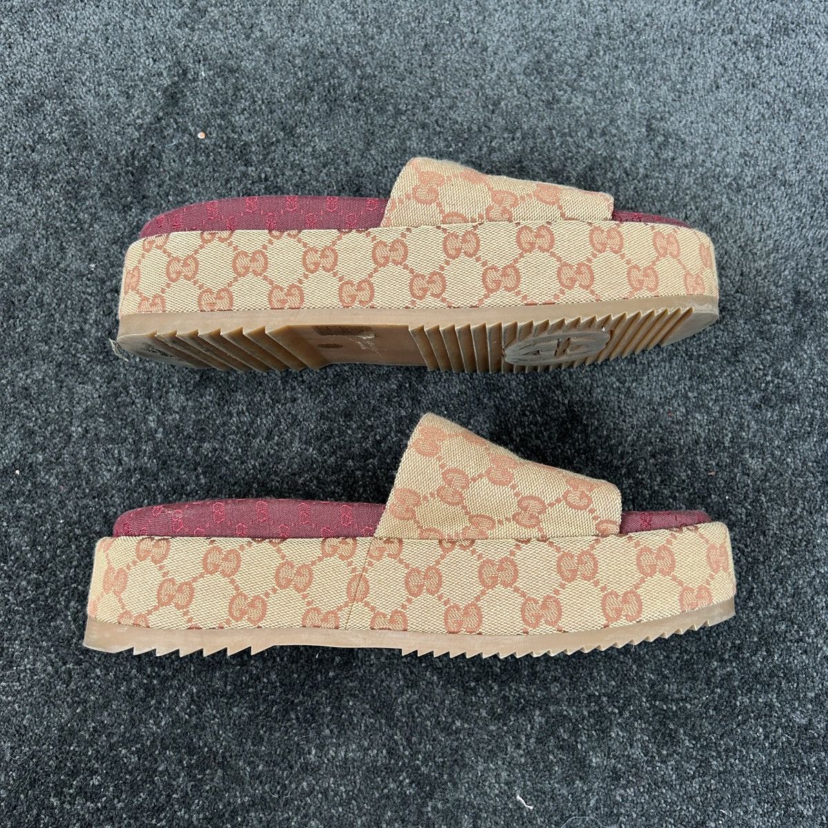 Gucci Gucci GG Supreme Platform Sandal Size US 9.5 / IT 39.5 - 4 Thumbnail