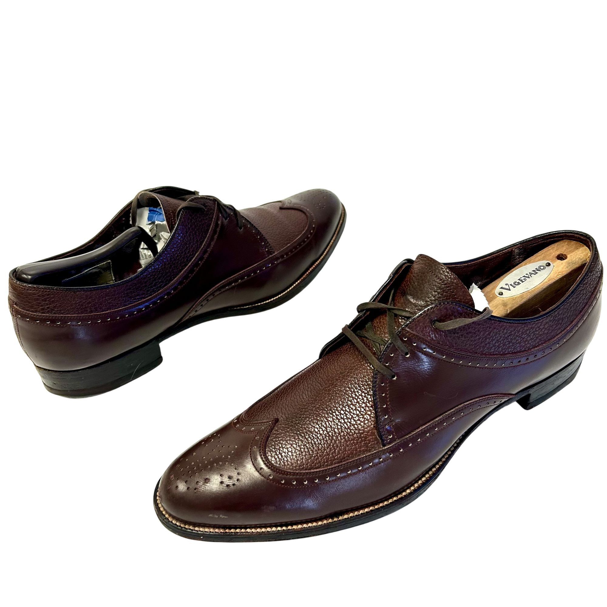 Stacy Adams Vtg Stacy Adams Handmade Leather BROGUE Oxfords Size US 9.5 / EU 42-43 - 1 Thumbnail