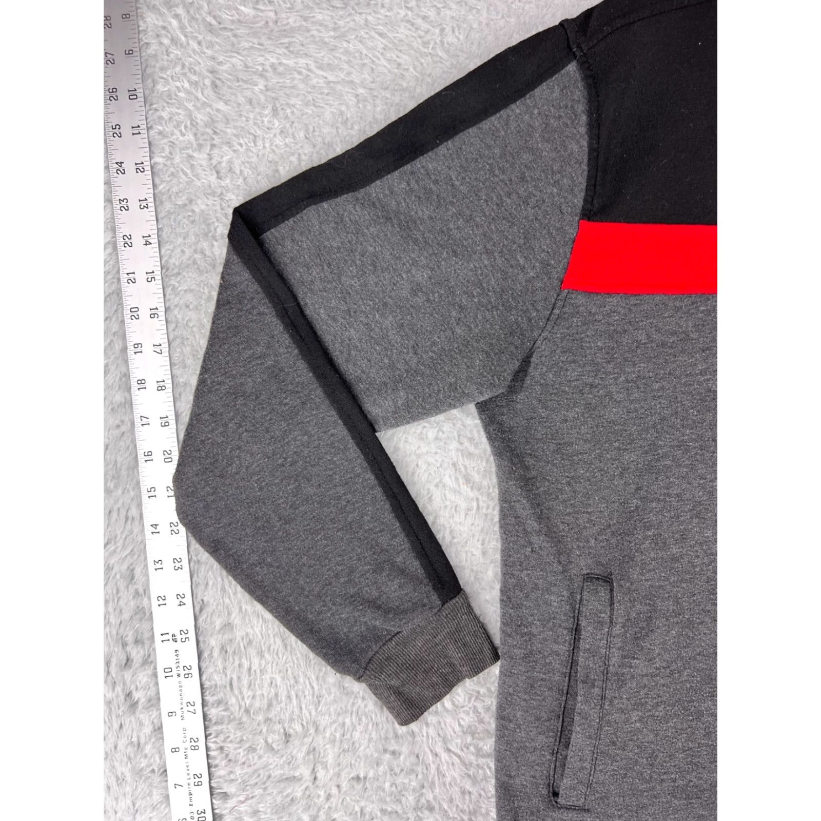 Vintage Seduka Jacket Men S Gray Red Full Zip Mock Neck Camp Hike 100% Polyester Outdoor Size US S / EU 44-46 / 1 - 3 Thumbnail