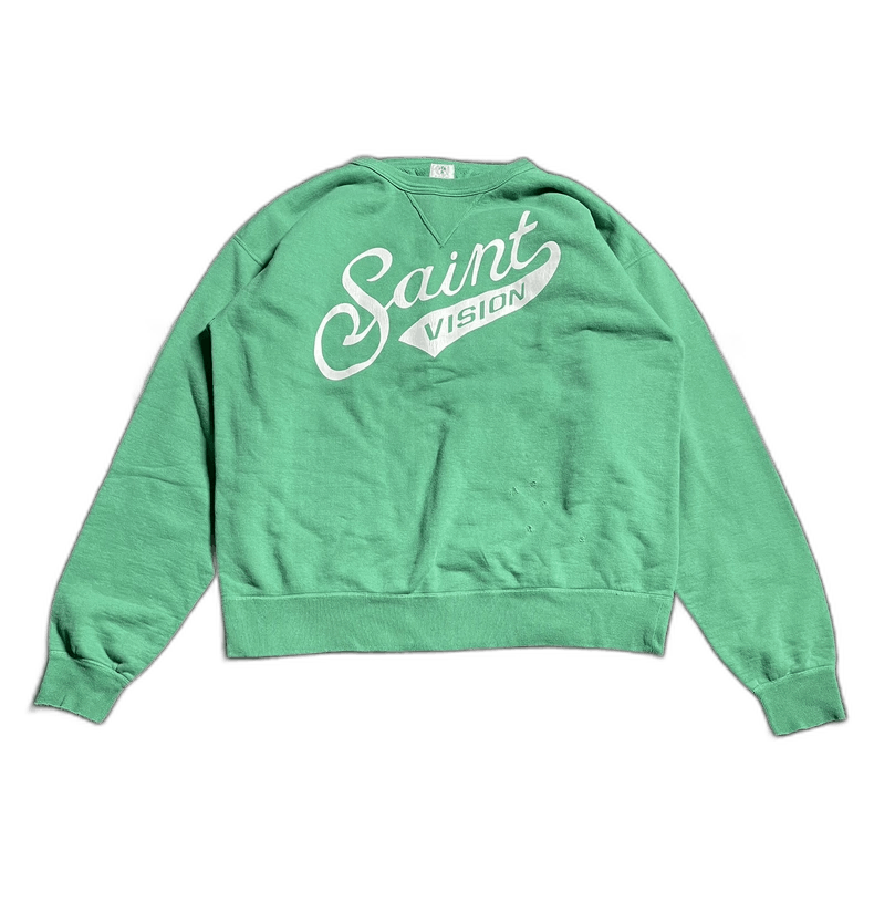 Saint Michael saint michael green sweatshirt with vintage logo Size US XL / EU 56 / 4 - 1 Thumbnail