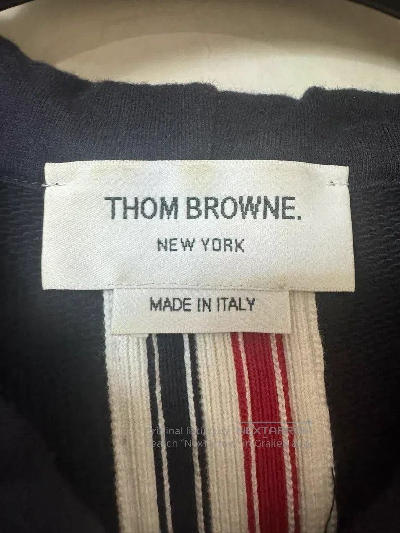 Thom Browne Thom Browne Colorful Back Striped Zip-up Jacket Hoodie Size US L / EU 52-54 / 3 - 3 Thumbnail