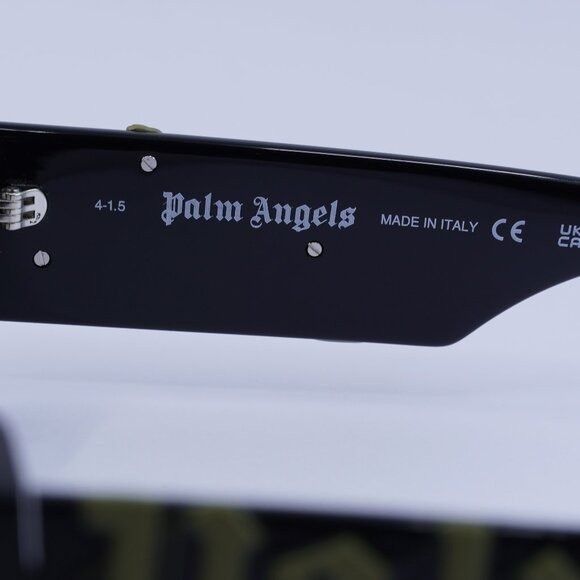 Palm Angels Palm Angels PERI007 ANGEL 1055 Sunglasses Black Rectangle Size ONE SIZE - 8 Thumbnail
