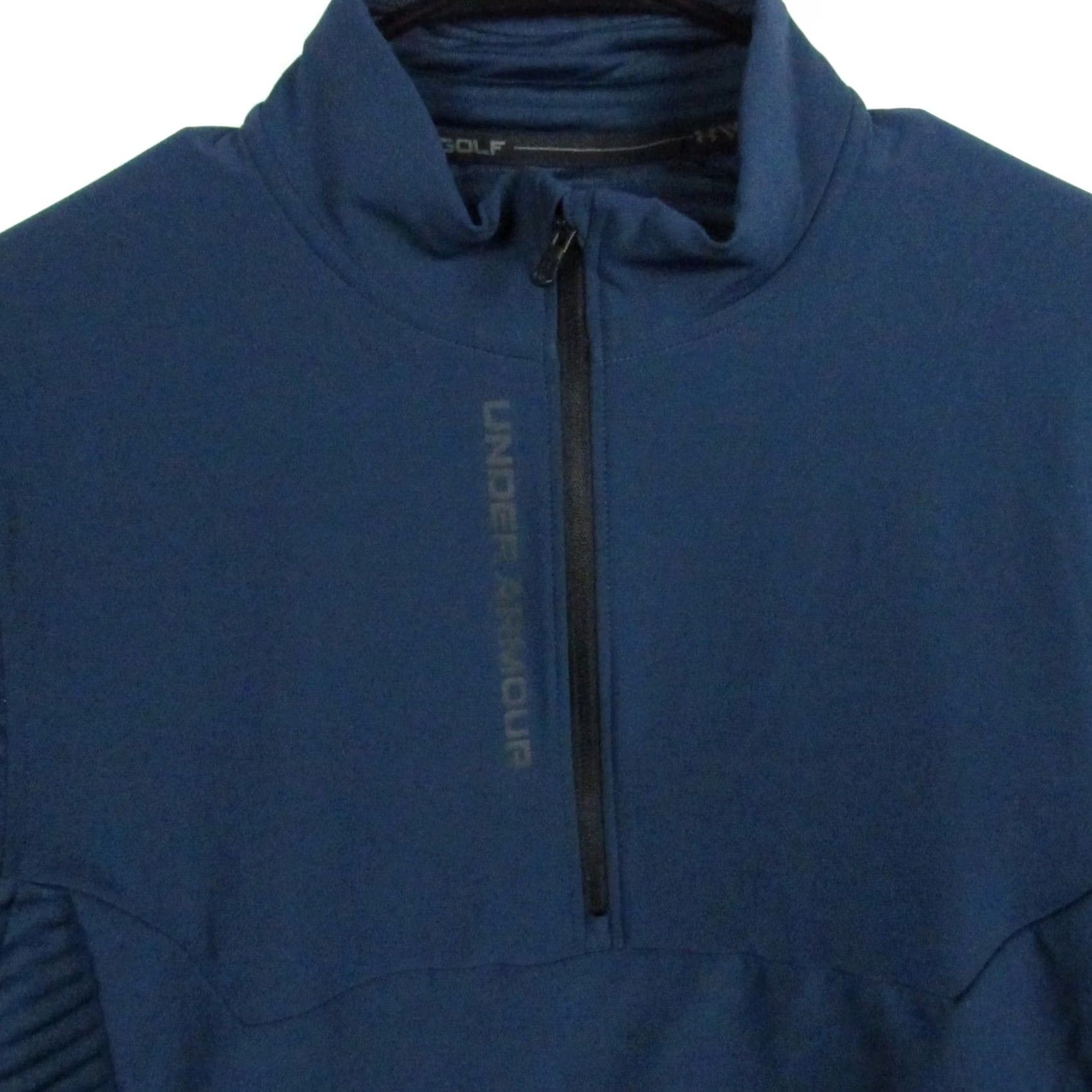 Under Armour Under Armour Men’s Blue Quarter Zip Pullover Shirt Size M | Relaxed Fit | 1/4 Zip | Mock Neck | Activewear | Golf & Running | Solid Blue Size US M / EU 48-50 / 2 - 4 Thumbnail