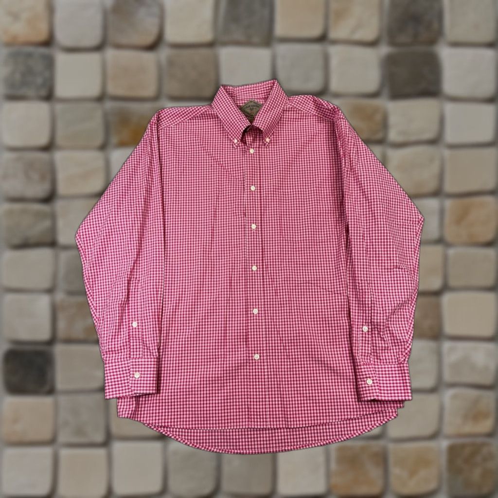 Bills Khakis Bills Khakis Shirt Mens Xl Pink White Cotton Button Up Size US XL / EU 56 / 4 - 1 Thumbnail