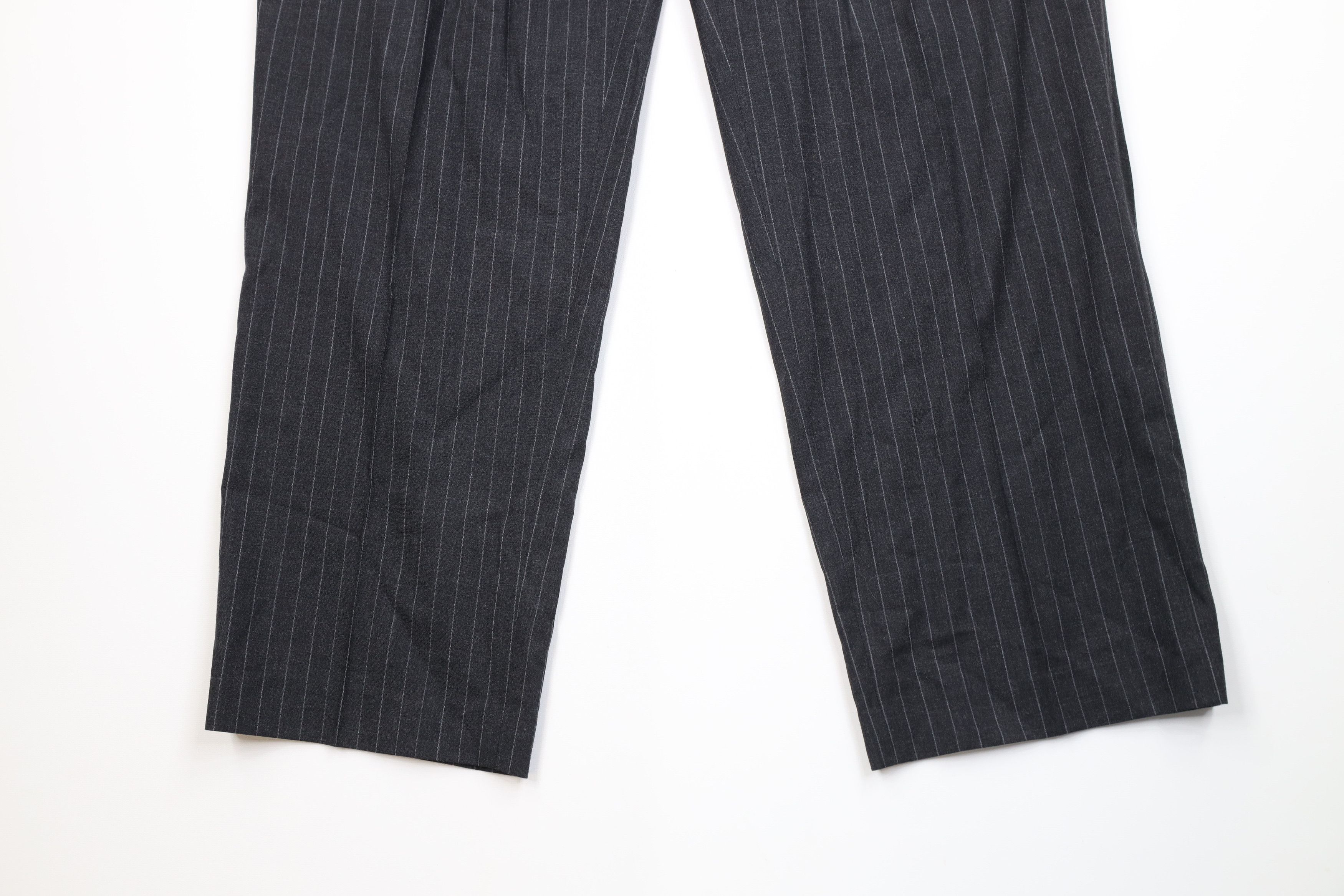 Lands' End Vintage 90s Lands End Wide Leg Chino Pants Gray USA Size US 36 / EU 52 - 4 Thumbnail