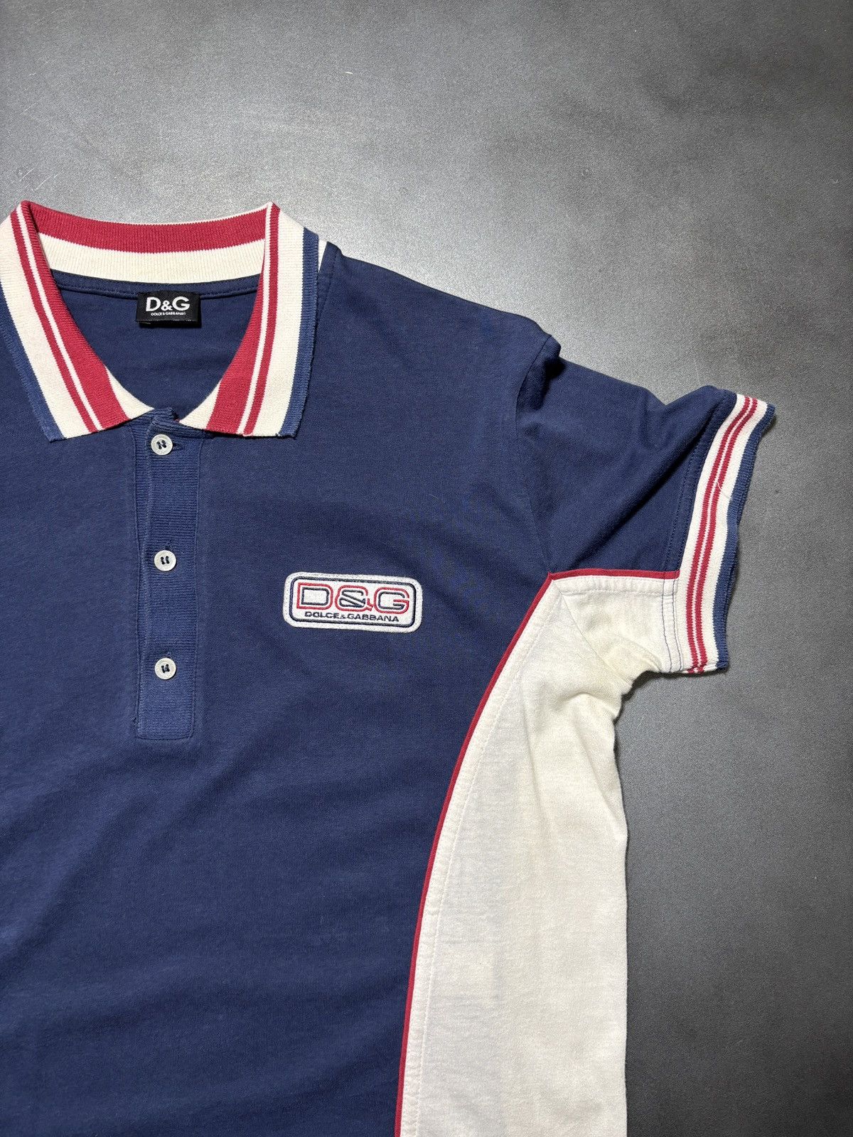 Dolce & Gabbana 2000s Dolce & Gabbana Polo Shirt Drawstring Crop Tennis Y2K Size M / US 6-8 / IT 42-44 - 7 Thumbnail