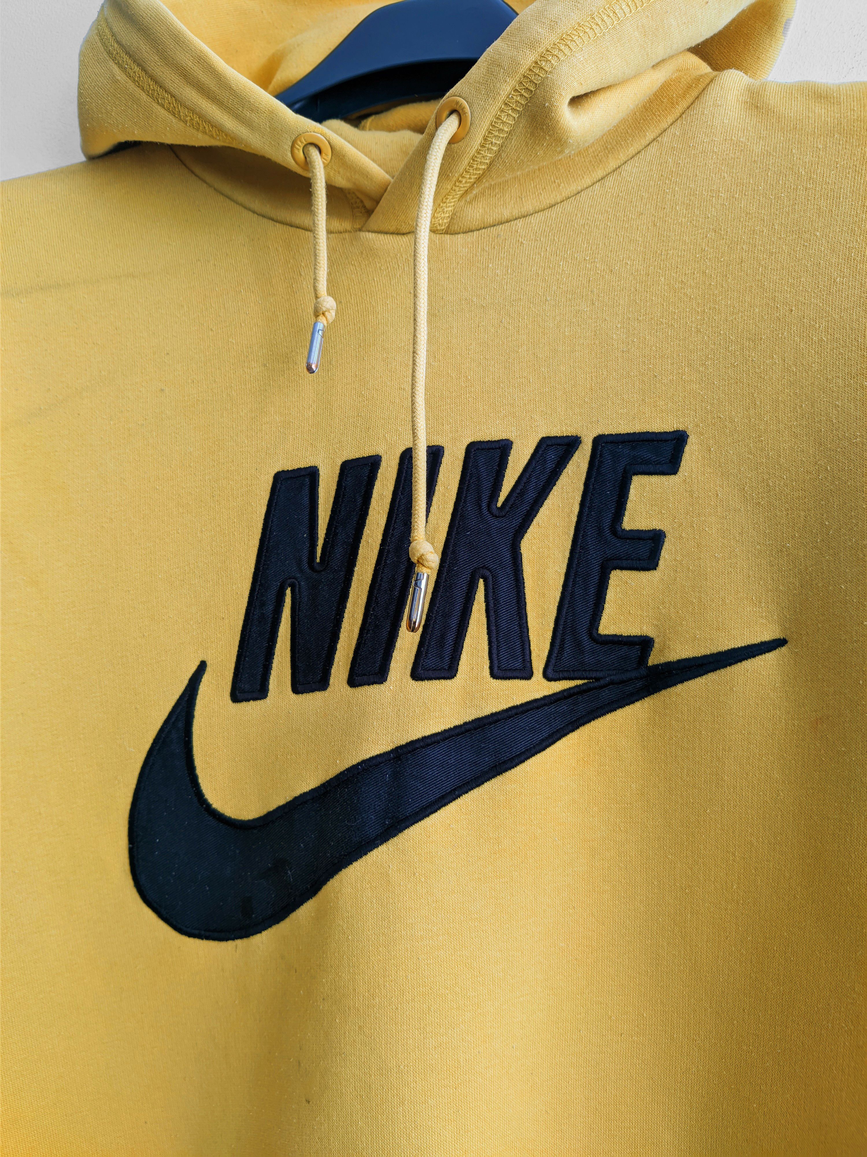 Nike Vintage Nike hoodie yellow swoosh y2k Size US M / EU 48-50 / 2 - 6 Thumbnail