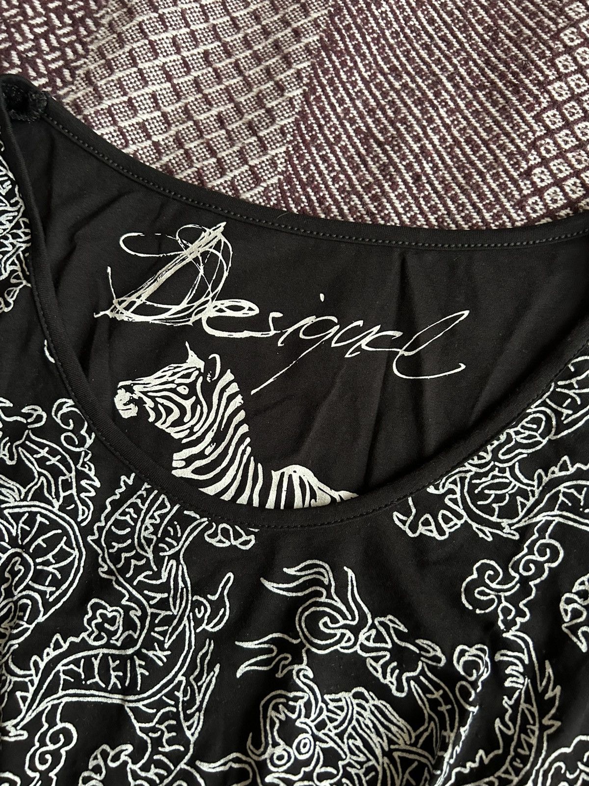 Desigual Vintage Desigual Tatoo Midi Dress Avantgarde Style Y2K Sz S Size S / US 4 / IT 40 - 5 Thumbnail