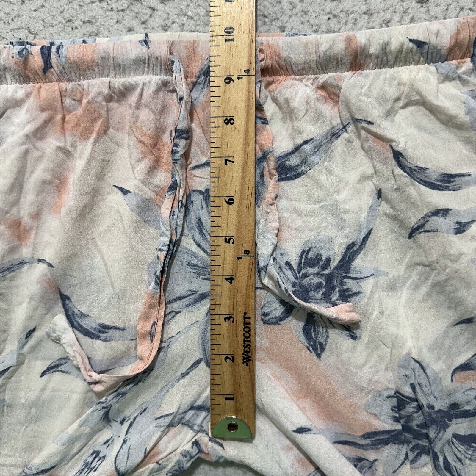 Nordstrom Nordstrom Small Loungewear Pink White Floral Pajama Pants Size ONE SIZE - 10 Thumbnail