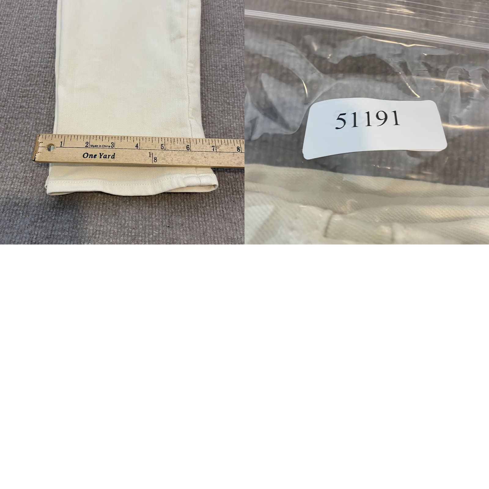 Athleta Athleta Jeans Womens 4 White Straight Light Wash High Rise Stretch Denim Size 27" / US 4 / IT 40 - 9 Thumbnail