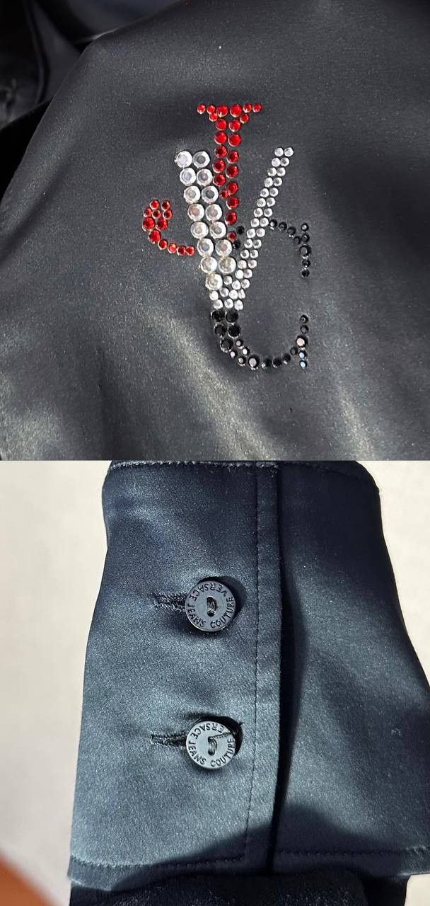 Versace Jeans Couture Versace Jeans Couture Blouse Shirt buttons Rhinestones y2k Size M / US 6-8 / IT 42-44 - 2 Thumbnail