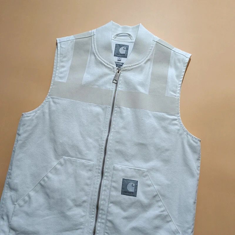 Carhartt Wip Carhartt WIP x Slam Jam SJ Reflective Vest White Mens