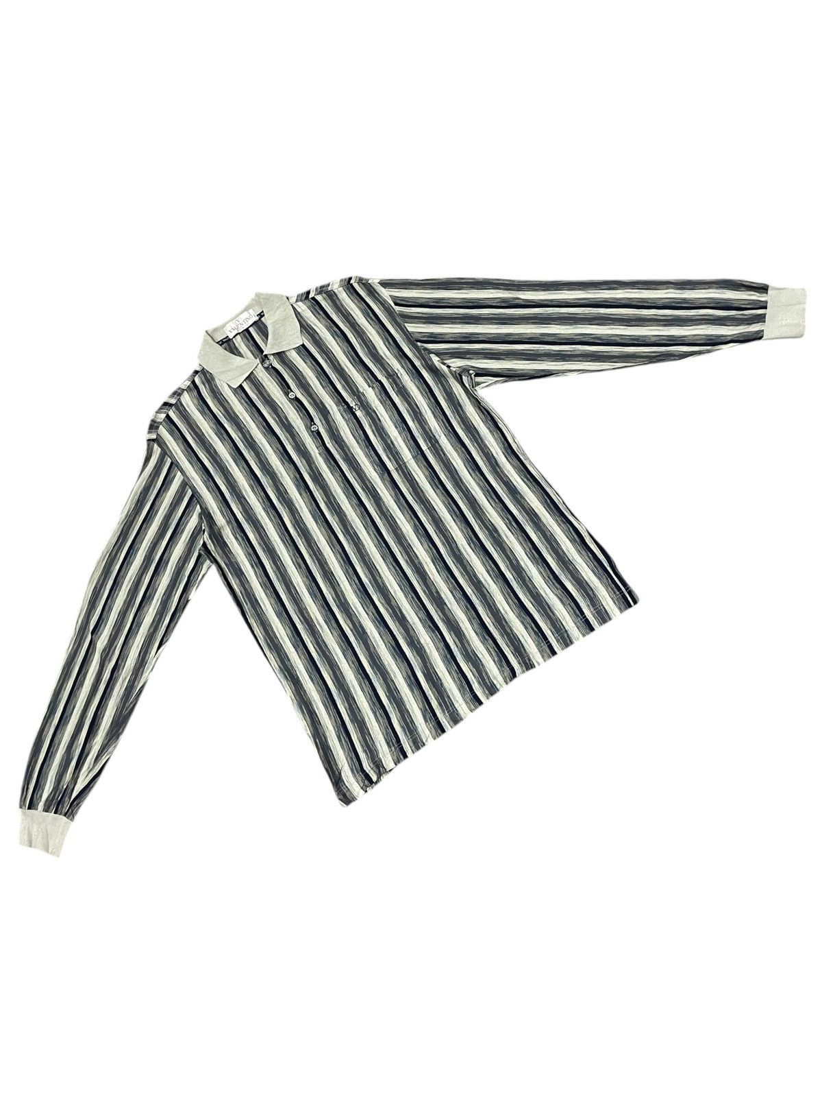 Designer Valentino Stripped Polo Size US M / EU 48-50 / 2 - 7 Thumbnail