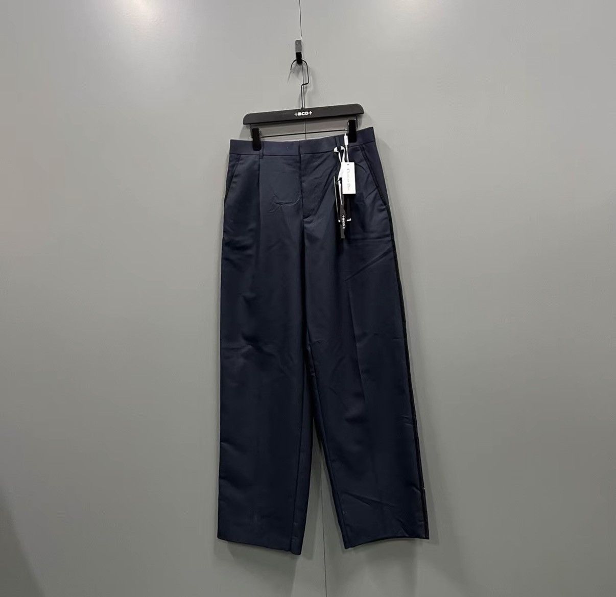 Dior Dior Navy Wide-leg Pants J41 Size US 32 / EU 48 - 1 Thumbnail