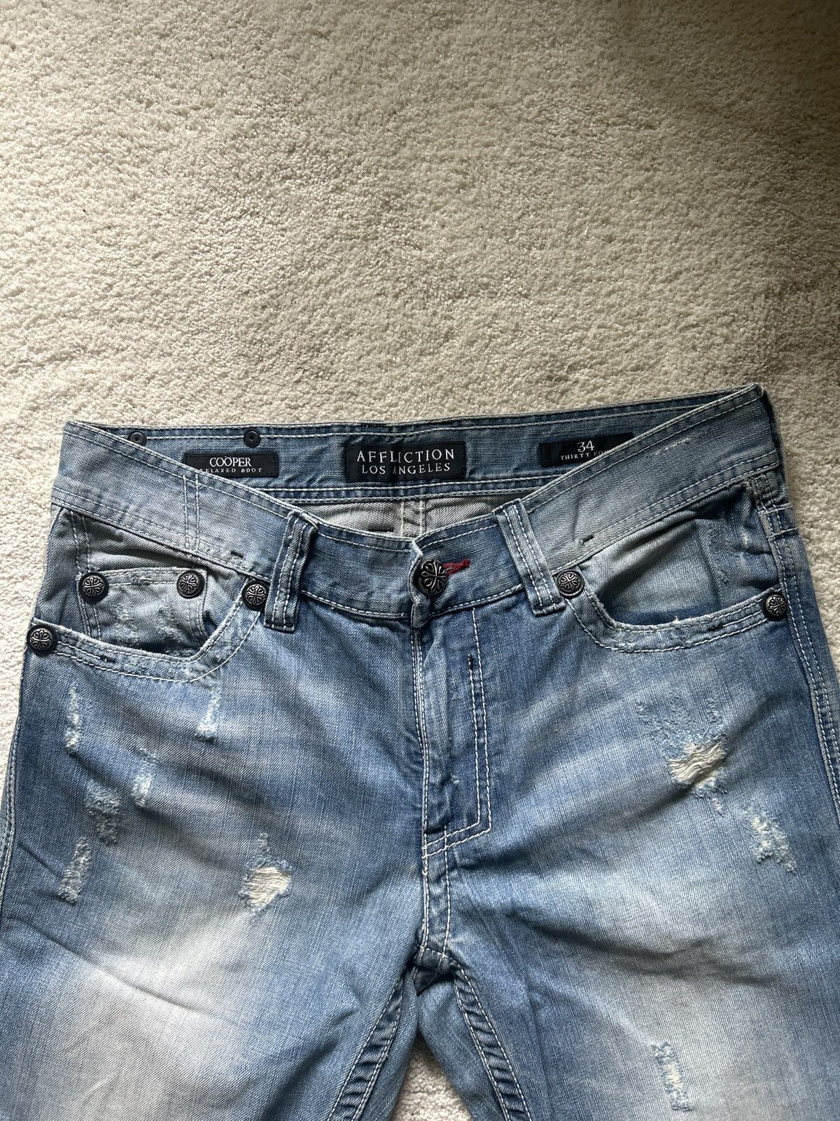 Affliction Affliction mens black label cooper jeans Size US 34 / EU 50 - 6 Thumbnail