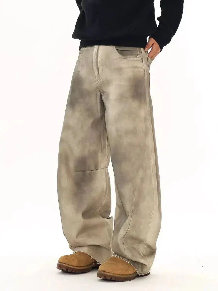 Japanese Brand Dirty Dye Gradient Swoosh Casual Pants Size US 32 / EU 48 - 3 Thumbnail