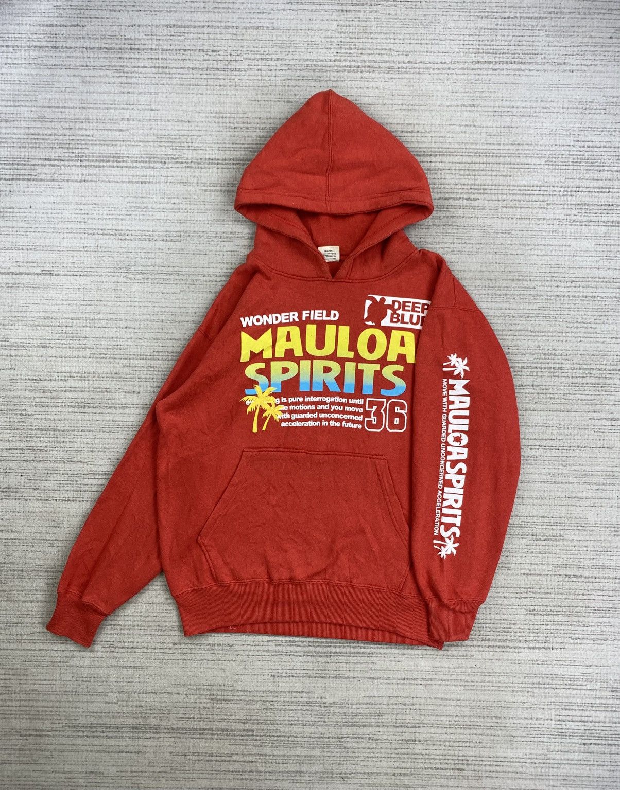 Vintage Beaumere Mauloa Spirits Print Sweatshirt Hoodie