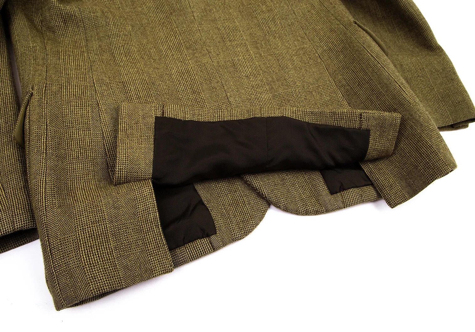 Jean Paul Gaultier Wool-Poly Check Patch Pocket Jacket in Brown Size 48 Size US M / EU 48-50 / 2 - 14 Thumbnail