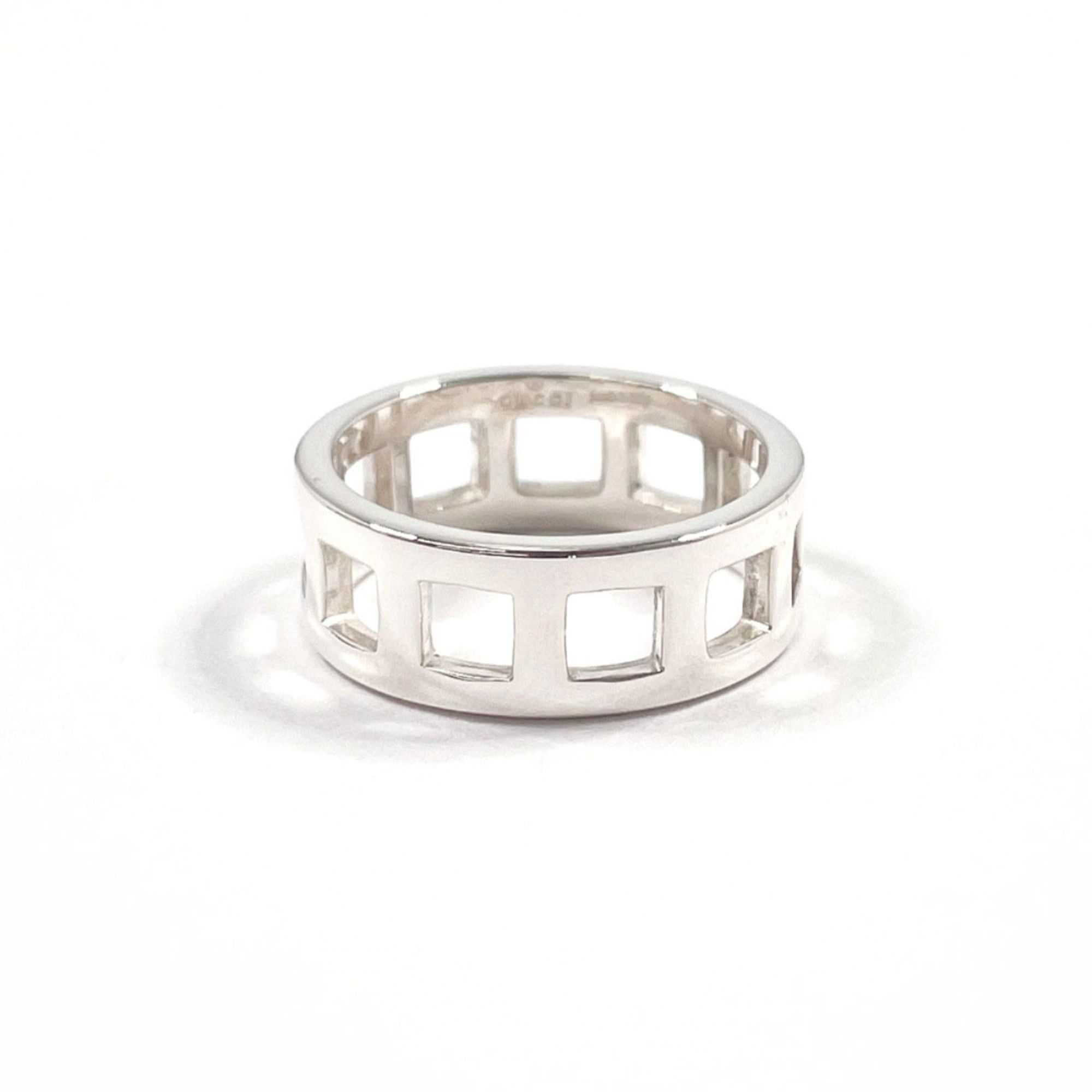 Gucci GUCCI Open Square Ring, 925 Sterling Silver, Size 12, Unisex Size ONE SIZE - 1 Thumbnail
