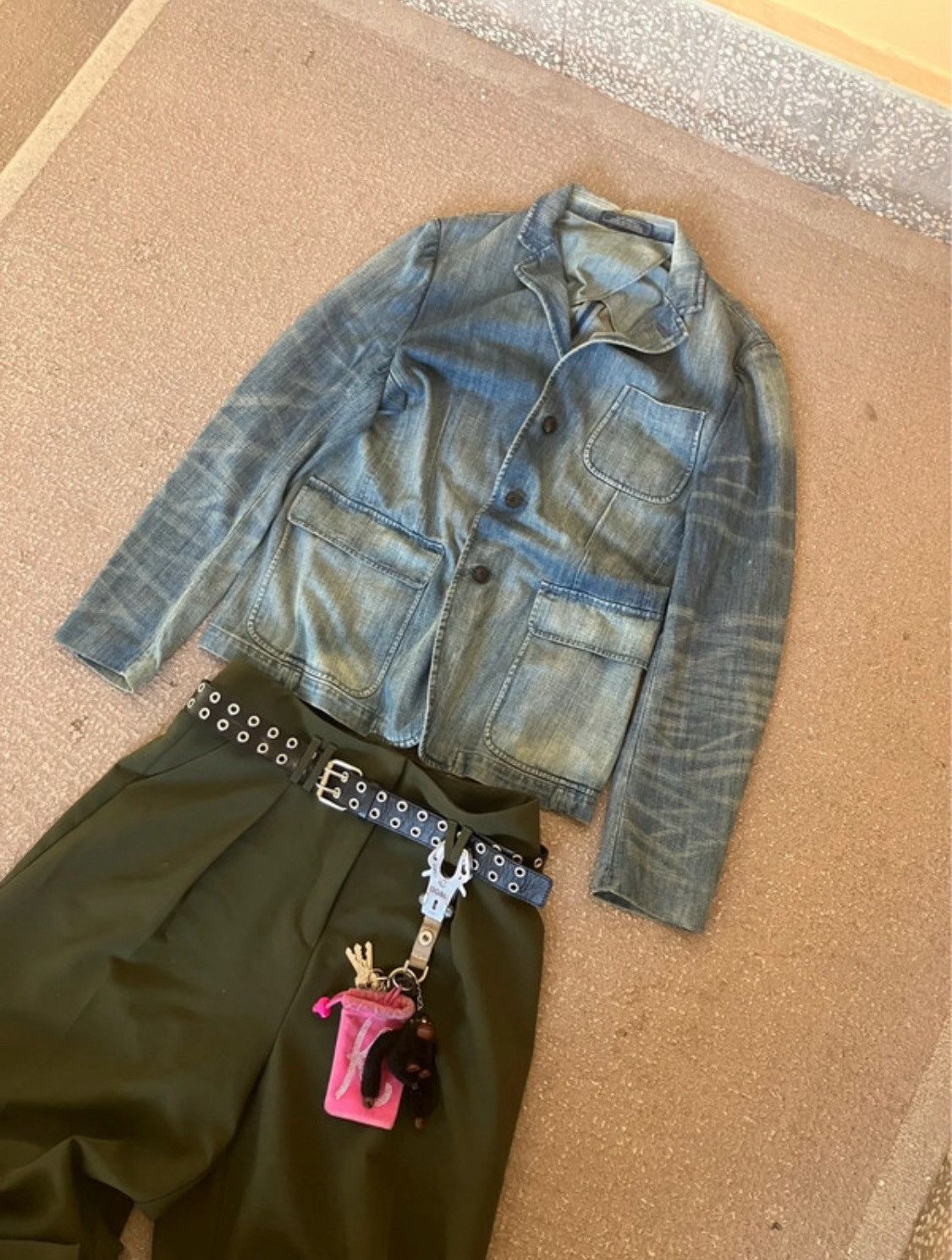 Polo Ralph Lauren FADED POLO Ralph Lauren retro selbedge denim blazer Size 42R - 1 Thumbnail