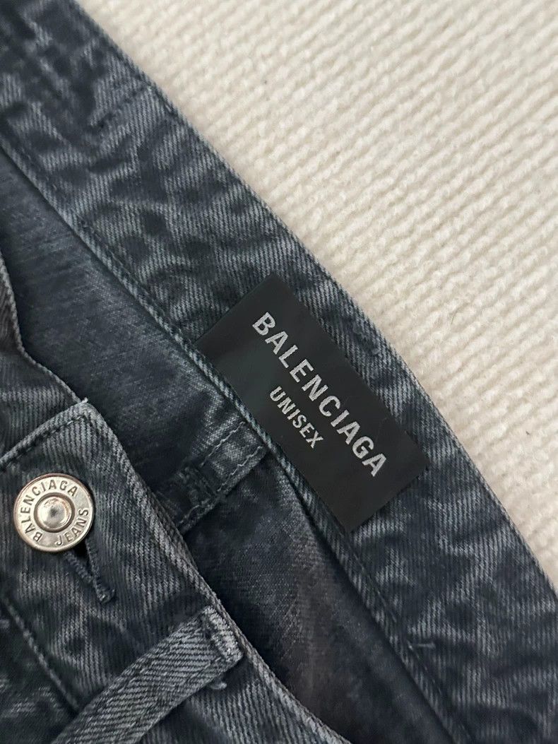 Balenciaga Balenciaga size s Washed mud-dyed bootcut denim pants 2502- Size US 28 / EU 44 - 2 Thumbnail