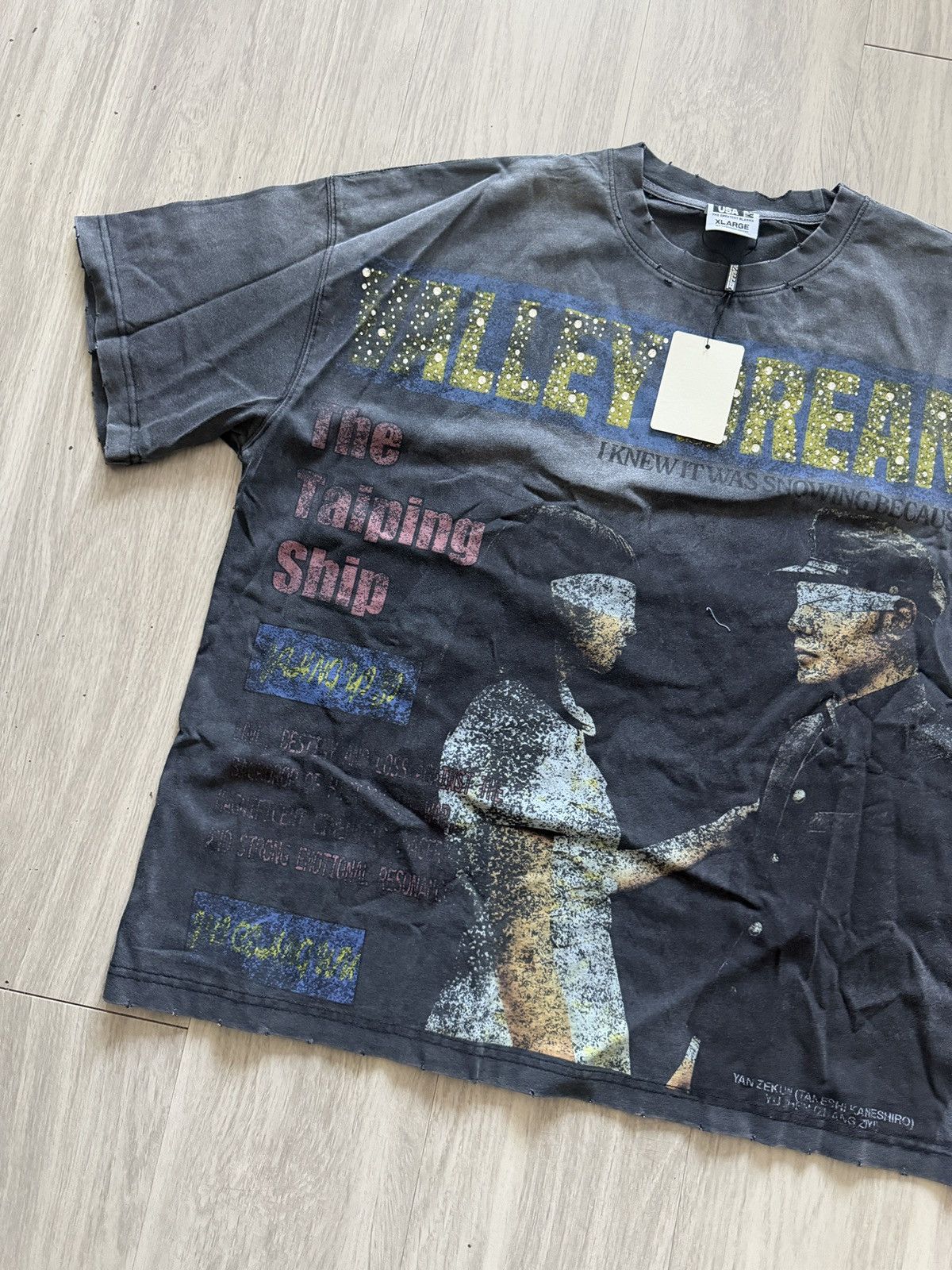 Vale Vale Forever Valley Black The Cross Taiping Ship Bling Tee Size US XL / EU 56 / 4 - 2 Thumbnail