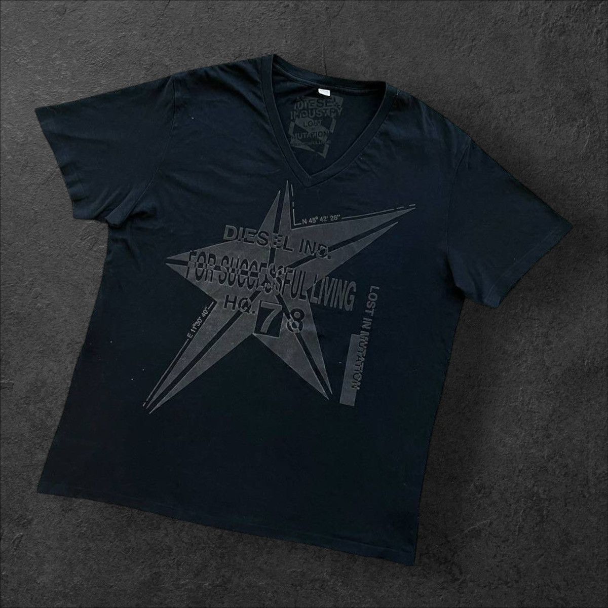 Diesel × Vintage Diesel Industry Lost In Mutation For successful living Tee Size US XL / EU 56 / 4 - 2 Thumbnail