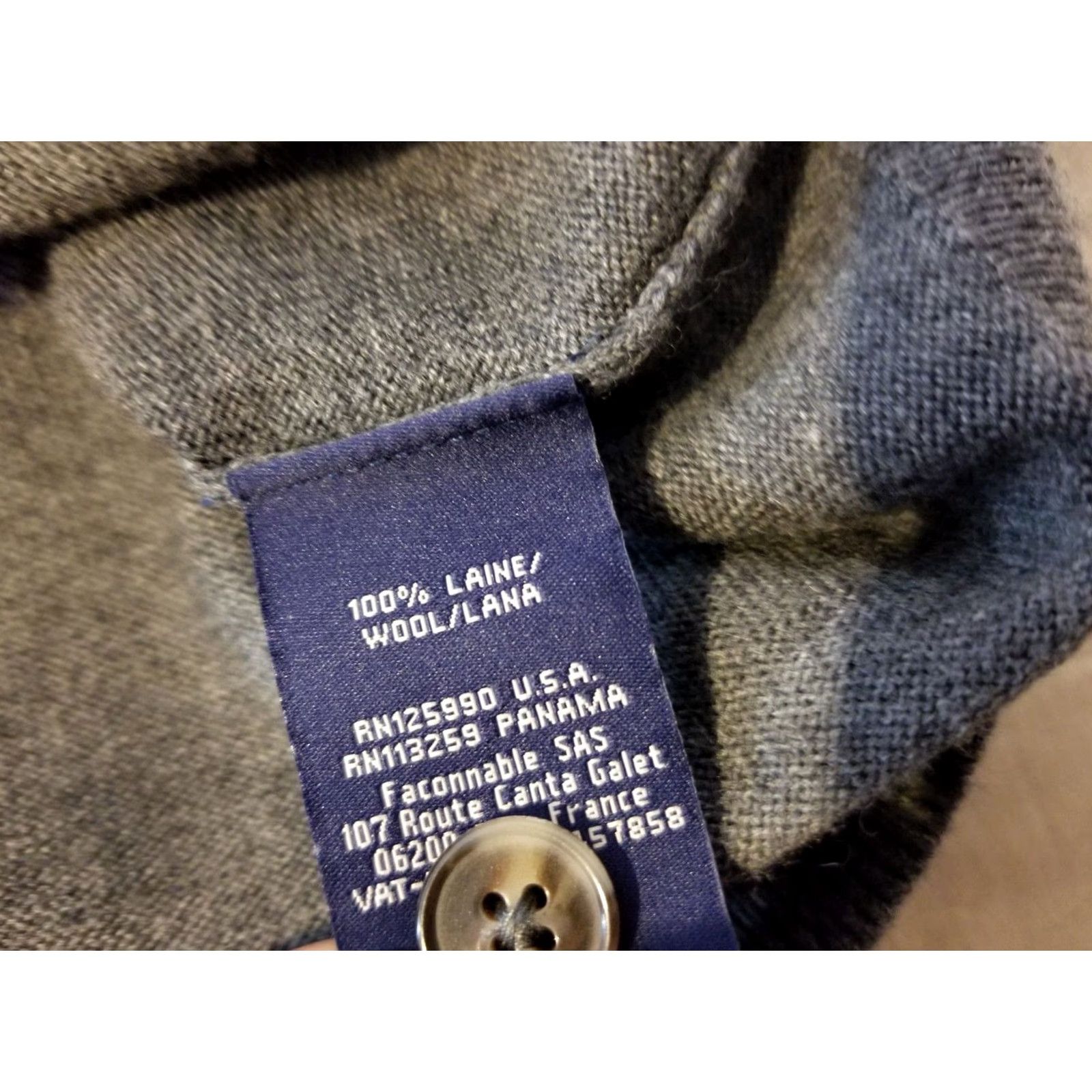 Faconnable Mens Faconnable Wool Vest 2XL Gray Vest Mens Wool Solid Button Casual 2XL Overall Warmth Winter Fall Spring Clothing Size US XXL / EU 58 / 5 - 4 Thumbnail
