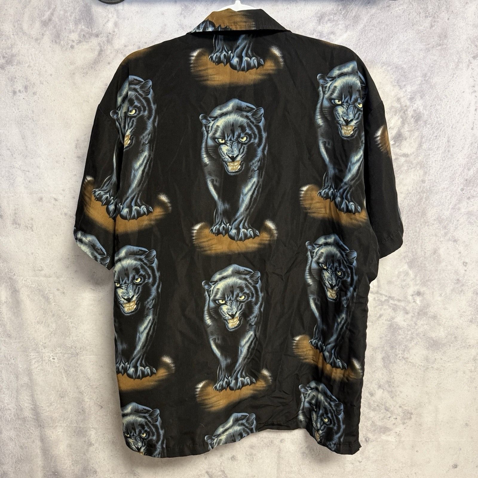 Vintage Vintage LA Beat Panther Button Up Shirt Mens Medium 24x29 Size US M / EU 48-50 / 2 - 2 Thumbnail